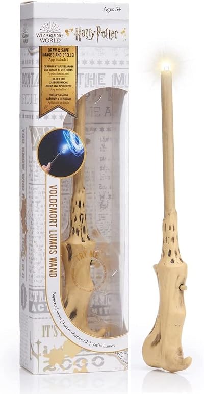 WOW! STUFF Voldemort Lumos Wand 7 Inch Light Up Official Wizarding World