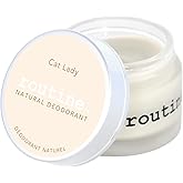 Routine. Natural and Aluminum Free Deodorant (2 Fluid Oz.) for Women and Men | Cat Lady | Coconut, Cocoa, Pineapple and Vanilla (Cream Jar Formula)