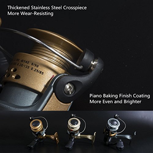 JIONS MIFINE Mini Light Hard Metal Spinning Fishing Wire Wheel Crucian Rod Reels 1000 Gold