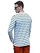 uxcell Men's Striped T Shirt Crew Neck Long Sleeve Casual Cotton Pullover Tee Top Black and White 38