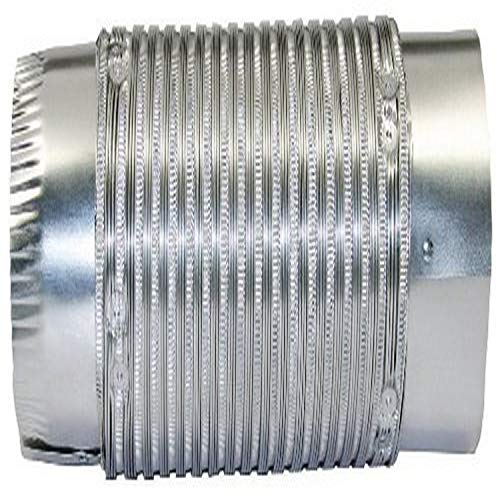 Speedi-Products EX-AFP 424 4-Inch x 2-Foot Semi-Rigid Push-Fit Duct, Silver