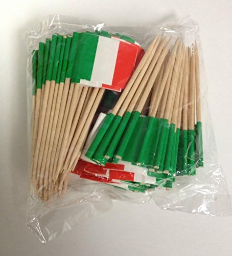 144 Italy Italian Flag Mini Picks Toothpicks