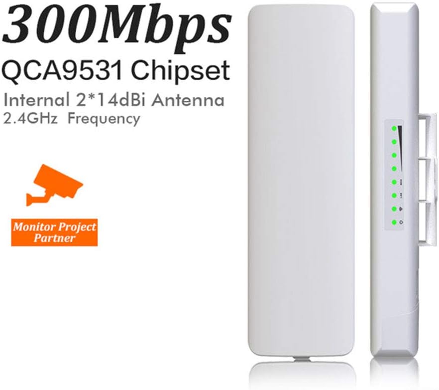 YMNL Wireless Bridge 3-5 km Network Monitoring CPE Client Receive WiFi Signal Transmission