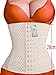 SEXYWG Women's Waist Cincher Trainer Body Tummy Girdle Corset Sport Shaper,Apricot,S(waist 24.5-26.7 Inch)