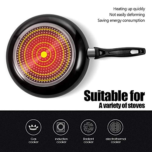 11.2 Inch Fry Pan with Household 3Piece Suit Lightweight Nonstick