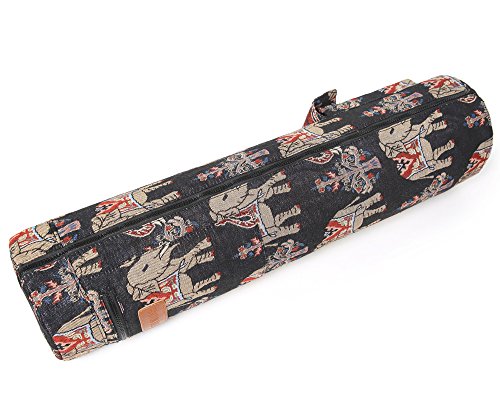 image for ELENTURE Full-Zip Exercise Yoga Mat Carry Bag with Multi-Functional St