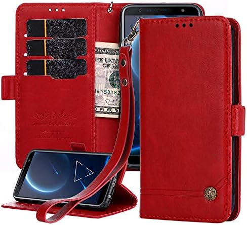 Suordii Huawei Nova 3i Case,Huawei P Smart Plus/P smart+ Cover, Elegant Retro PU Leather Magnetic Wallet Flip Cover With Card Holder For Huawei Nova 3i/P Smart Plus 6.3’’