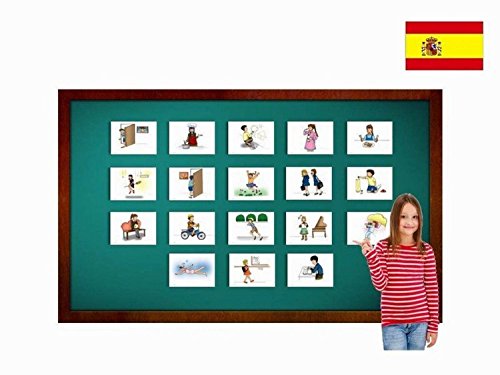Tarjetas de vocabulario - Verbos Set 1 - Verbs Flash Cards in Spanish - Vocabulary Picture Cards for Language Learning