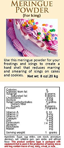 Meringue Powder for Frosting and Whipped Cream (8 ounce package--about 2 cups)
