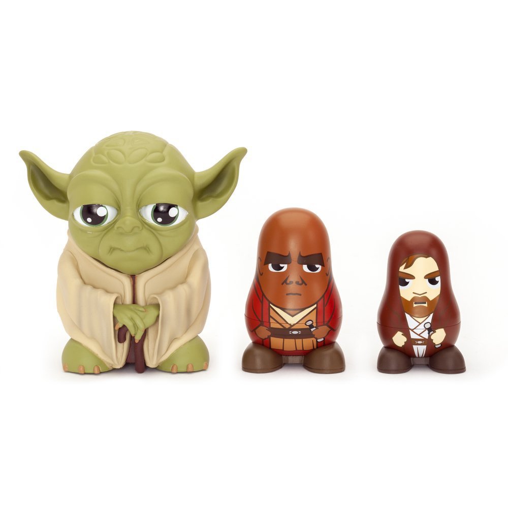 Star Wars Chubby Jedi Yoda/Mace Windu/Obi Wan Kenobi Collectable Russian Figurines Set