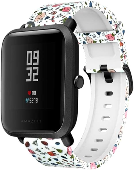 ibasenice Correa para amazfit bip Youth - Correa de Reloj de Pulsera smartwatch Duradera Correa de Repuesto de Reloj de Silicona para Reloj ...