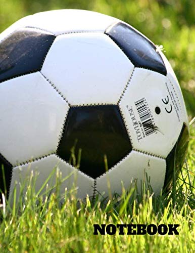 Notebook: Blank Notebook - Large (8.5" x 11") - 150 Unlined Pages - Football / Soccer Ball on Cover