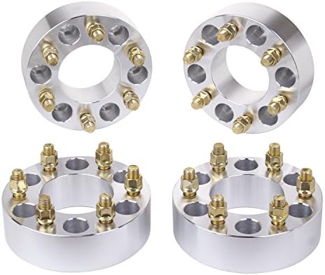 HLZZ SLL-008 4pcs Wheel Spacers Adapters-2" Thickness-6 Lug-6x5.3/6x135-M14x2 Studs