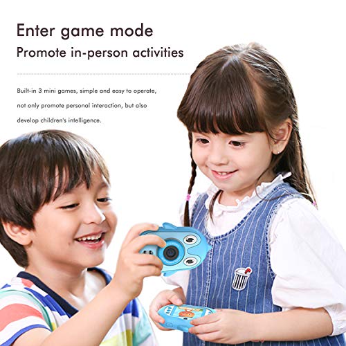 LUOSI Kids Diving Digital Camera 3M | Waterproof Video Camera | Anti-Drop Selfie Camcorder 2.4 inch HD Screen | Gift and Toy for Children Age 4 to 12 Include Soft Silicone Case (Blue)