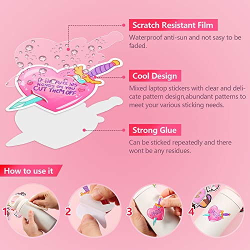 70 Pieces Feminist Stickers Girls Power Stickers Vinyl Waterproof Decal Stickers Feminist Presents Waterproof Vinyl Decal for Bumper, Water Bottles, Computer, Phone, Hard Hat, Car Stickers and Decals - Image 5