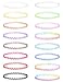 Jstyle 16PCS Tattoo Choker Necklaces for Women Stretch Elastic Choker Fashion Necklace Chain