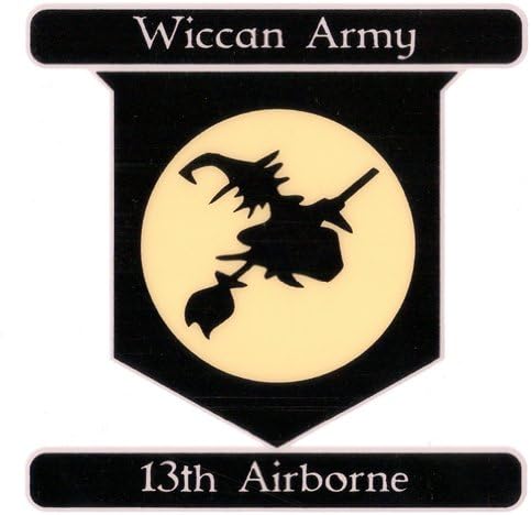 Wiccan Army 13th Airbourne - Car Sticker - PWD36