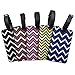 Oliveland Chevron Design Set of 5 Luggage Tags Zigzag Luggage Tag
