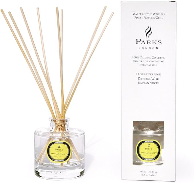 Parks London Aromatherapy Diffuser 100 mlLemongrass and Mint Amazon