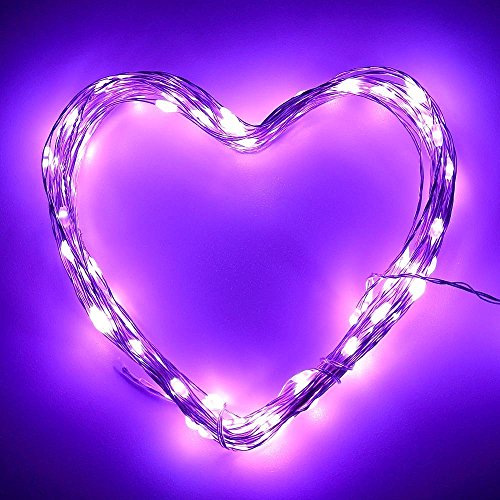 Icicle Solar Powered String Light, 26ft 120LED Flexible Copper Wire Indoor/Outdoor Waterproof Decorative Light for Patio, Path, Lawn, Garden, Balcony, Yard, Fence，Halloween Decorations(Purple) - Thumbnail 5