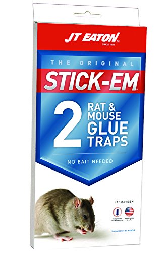 JT Eaton 155N Stick-Em Rat and Mouse Size Glue Trap, 2-Pack