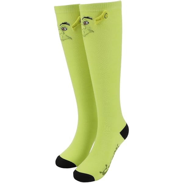 Amazon.com: LissKiss Neon Green With Black Lace Trim Ankle  display picture 1