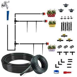 CINAGRO Plants Drip Irrigation Kit | Watering Kit for Home Garden, Farming & Agriculture Purposes (60 Plants Kit)