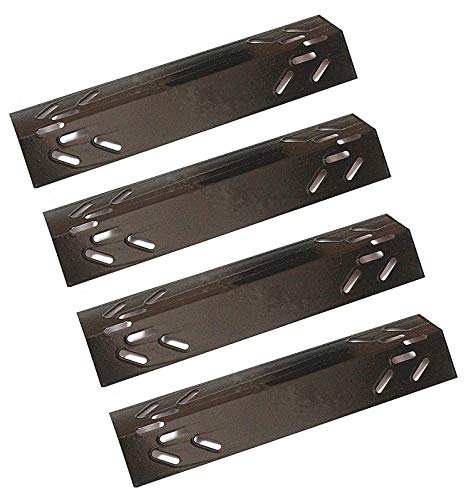 Hongso PPA521 (4-Pack) Porcelain Steel Heat Plates, Heat Shield, Heat Tent, Burner Cover Replacement for Kenmore 119.16144210, 119.162300, 119.162310 Gas Grill Models (16 1/4" x 4 1/8")