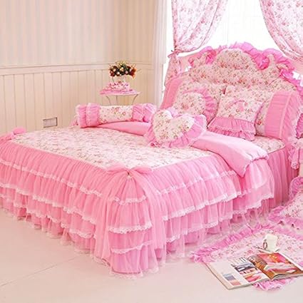 Memorecool Home Textile Elegant Design Pastoral Style Floral Lace