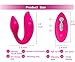 Wowyes Remote Control Vibrator 5 Speed Rechargeable Waterproof G-Spot Clitoris Bullet Vibrator Wireless Vibrating Love Egg  Adult Sex Toy Vibe For Women-  - Rose Red