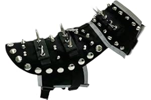 Spike Vest for Small Dogs, Dog Protection Vest with Removable Spikes, Bite-Proof Pet Harness, Adjustable Reflective Anti Coyo