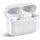 Wireless Charging Case Replacement Compatible with AirPod Pro 3, Air Pod Pro 3 Charger Case with Bluetooth Pairing Sync Button,USB-C Charging,White