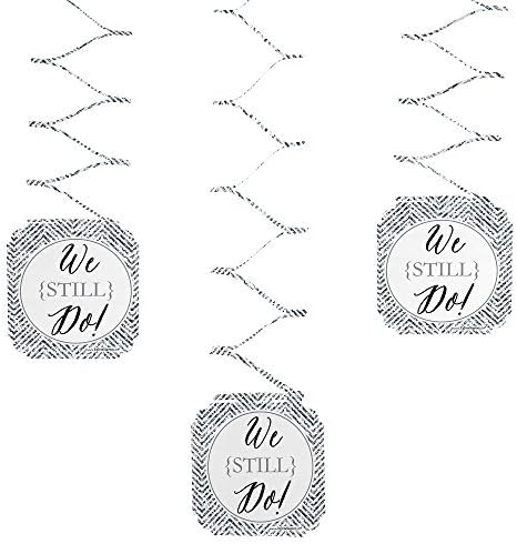 We Still Do - Wedding Anniversary Party Hanging Decorations - 6 Count