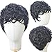 Flandi 100% Human Hair Pixie Cut Wigs Short Brazilian Virgin None Lace Human Hair wigs Short Curly Wigs for Black Women