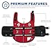 Paws Aboard Dog Life Jacket - Swimming Vest for Dogs, Adjustable, Reflective, Comfortable, Multiple Colors, Patterns, XX-Small to Extra Large Dog Swim Vest with Handle (Red, X-Small)