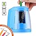 SMARTRO Pencil Sharpener, BEST Heavy Duty Steel Blade, Electric Pencils Sharpener with Auto Stop for Colored Pencils Artists Kids Adults (blue)