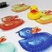Non-Slip Bathtub or Shower Stickers Safety Adhesive Duck | Non-Toxic, Anti-Bacterial, Mold & Mildew Resistant, Surface Area - 6