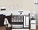 White and Navy Hotel Modern Window Valance by Sweet Jojo Designs
