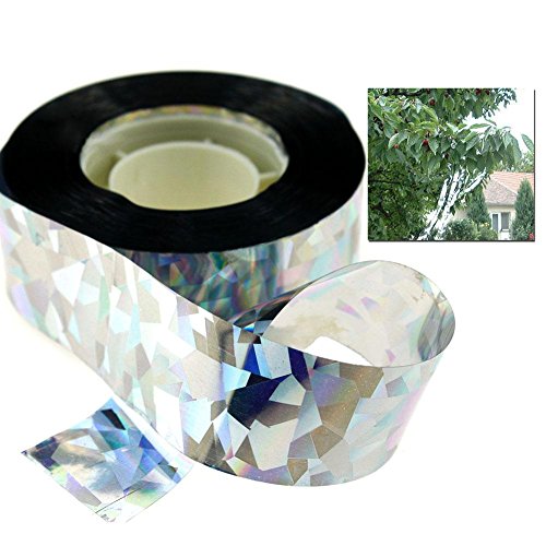 KICODE BigFamily Birdie Super Sturdy Bird Repellent S Care Tape Double Sided Flash Deterrent Light Reflector - Thumbnail 2