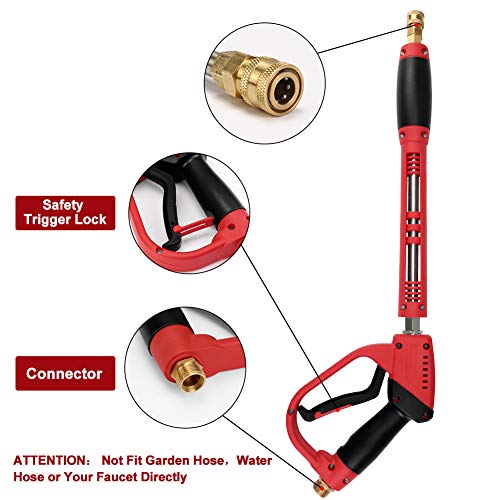 Yoobure High Pressure Washer Gun, with Replacement Pressure Washer