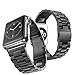 Honest kinCompatible Watch Band Stainless Steel 42 mm 44 mm, Metal Durable Folding Metal Clasp Classic Buckle Wrist iWatch Strap for Apple Watch Series 4 3 2 1 -Black