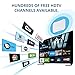 ANTOP Paper Thin Smartpass Amplified Indoor HDTV Antenna,with High Gain and Built-in 4G LTE Filter–35/50 Mile Long Range 360 Degree Reception – 10ft Cable - 4K UHD Ready,
