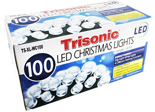 Trisonic outdoor indoor string fairy lights 24v 8 modes…