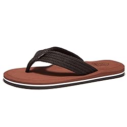 NewDenBer Mens Flip Flops Comfortable Thong Sandals