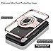 ELOVEN Ring Holder Series iPhone X Case, iPhone Xs Case with Metal Ring Kicstand Slim Dual Layer Antiscratch Nonslip Grip Protective for iPhone X XS 5.8 Inches, Rose Gold