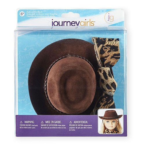 Toys R Us Journey Girls Outback Hat and Leopard Print Scarf Fashion Hat