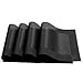 U'Artlines Placemat, Crossweave Woven Vinyl Placemat Washable Table Mats Black