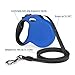 WINSEE Retractable Dog Leash 16ft Dog Walking Leash for Small Medium Large Dogs up to 110lbs, Tangle Free Leash, Reflective Leash Cord, One-Handed Brake, Pause, Lock
