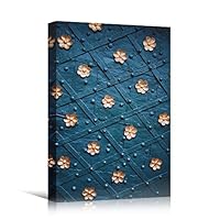 Canvas Wall Art Arranged Petals Abstract Colorful Geometric Hallway Minimalist Mixed Media Multicolor Patterns - 12x18 inches