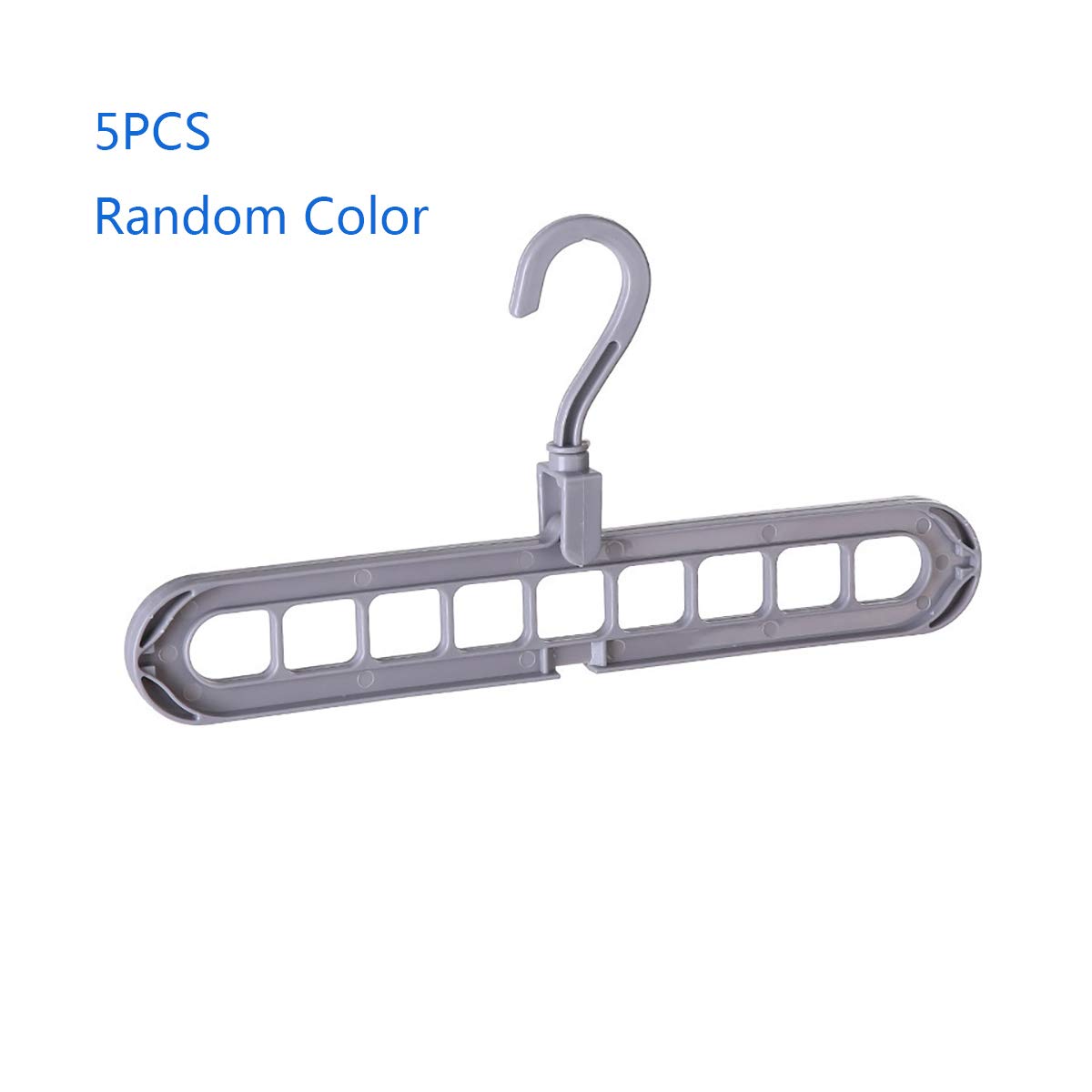 Doolland 10pcs Magic Rotatable Clothes Hanger Organize,Rotating Clothing Drying Rack,Nine-Hole Multifunction Space Saving Hangers